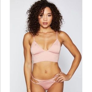 Frankies Bikinis LaLa bikini set in vintage rose